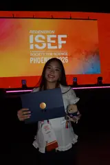 Vivian at Regeneron ISEF 2026 in Phoenix