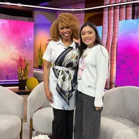 Vivian with Chelsea on FOX 26 Chattin with Chelsea