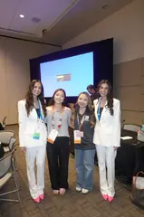 Vivian with Perception Foundation founder Maya Hammoud at Regeneron ISEF