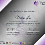 YIP Senior Fellow certificate